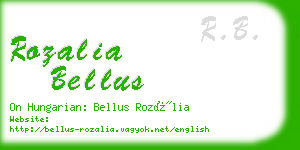 rozalia bellus business card